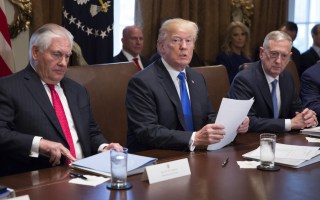 Trump's right hand man in cabinet Rex Tillerson (left) was formerly CEO of oil giant Exxon Mobil.