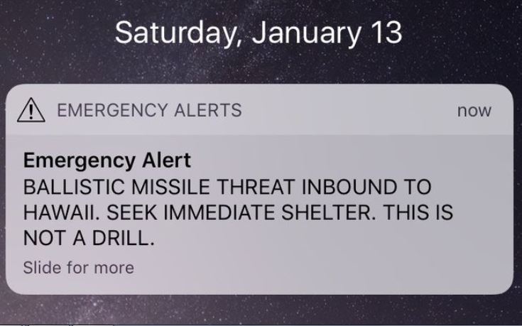 hawaii missile alert