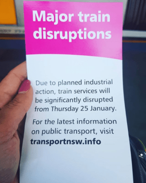 sydney trains union strike