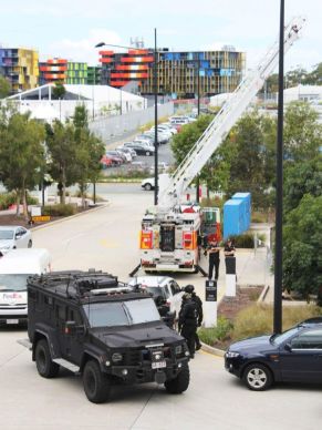 Special tactical units and firefighters are taking part in the exercise. ABC: Damien Larkins