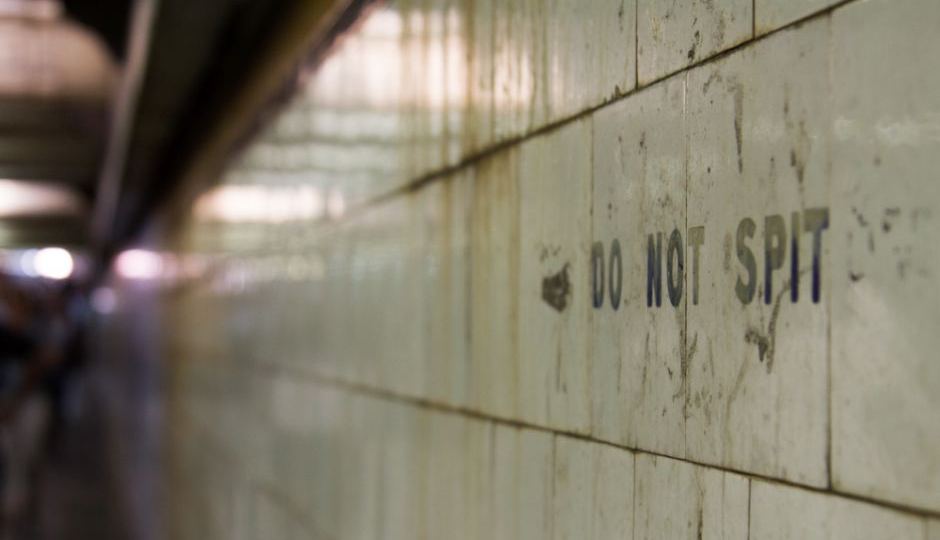 Flinders St Station's 'do not spit' signs will survive the station's $100 million revamp.