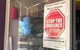 Stop The Violence sign in Tennant Creek