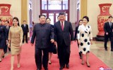North Korea leader Kim Jong-un and China's Xi Jinping
