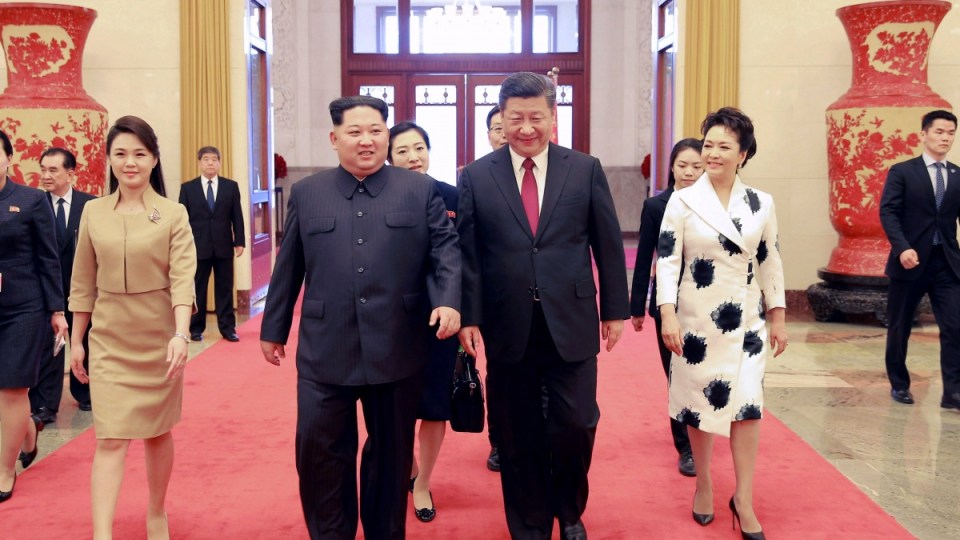 North Korea leader Kim Jong-un and China's Xi Jinping