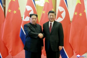 North Korea leader Kim Jong-un and Xi Jinping
