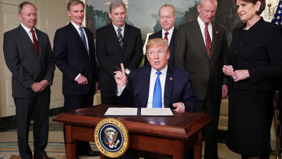 china tariffs memo Donald Trump