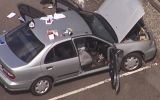 A car containing an explosive device