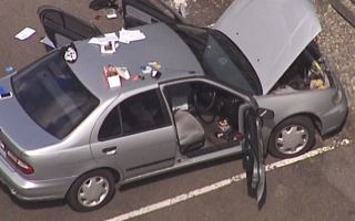 A car containing an explosive device