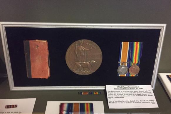 Private Cecil Henry Burns' diary