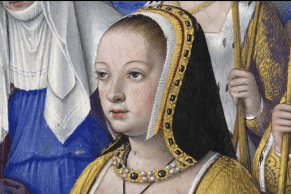 Anne of Brittany portrait from book of hours