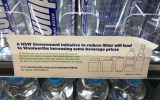 a notice seen across NSW Woolworths supermarkets in relation to the NSW Governments "Cash-for-Cans" scheme