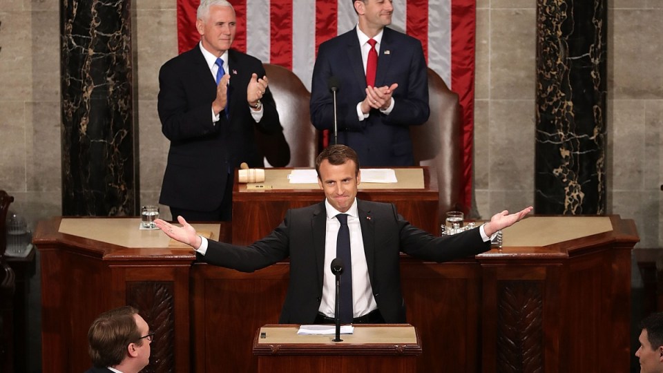 Emmanuel Macron in Congress