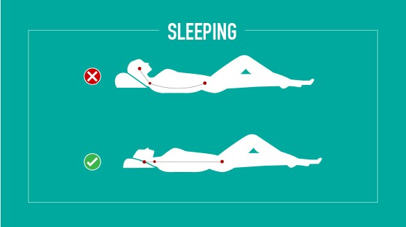 Sleeping on your back allows your head, neck and spine to rest in a neutral position.