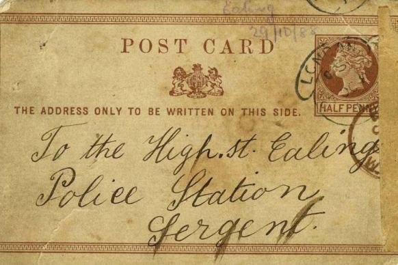 Jack the Ripper postcard (B)