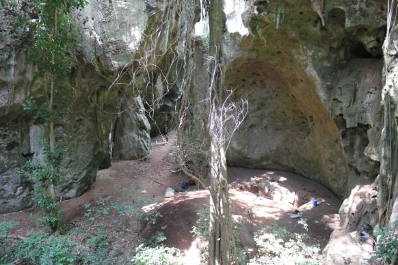 Inside the Panga ya Saidi cave