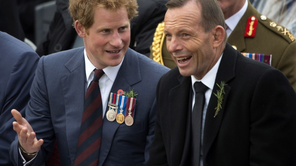 Prince Harry Tony Abbott