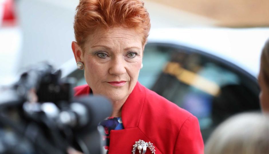 One Nation leader Pauline Hanson