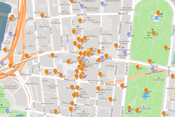 sexual harassment map sydney