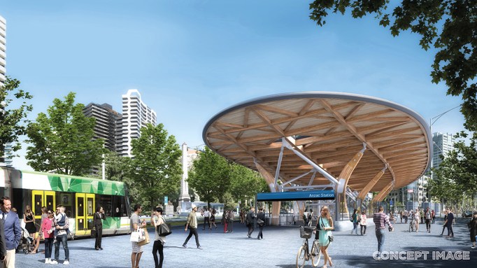 metro tunnel train stations unveiled