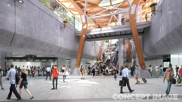 metro train tunnel stations