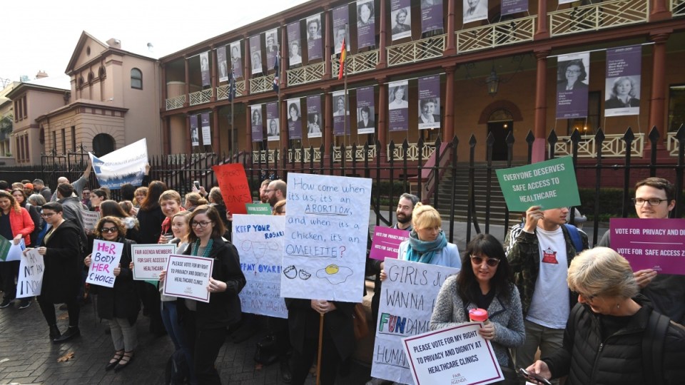 nsw safe access zones abortion