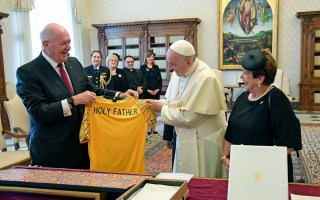 Pope Francis socceroos