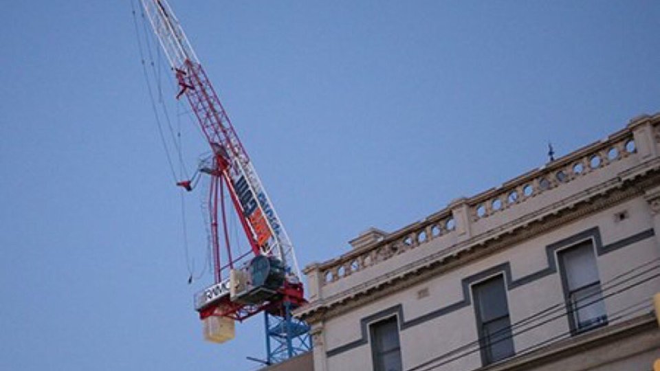 richmond crane, residents evacuated