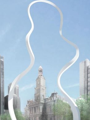 cloud arch sydney george st sculpture