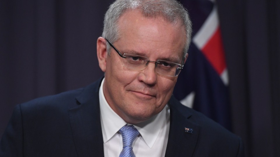 Prime Minister elect Scott Morrison addressing media on Friday.