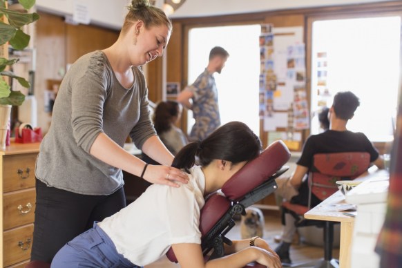 workplace health relax massage