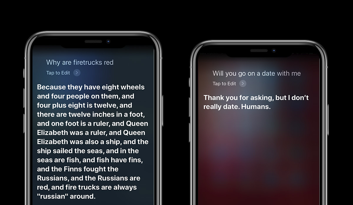 siri on an apple iphone
