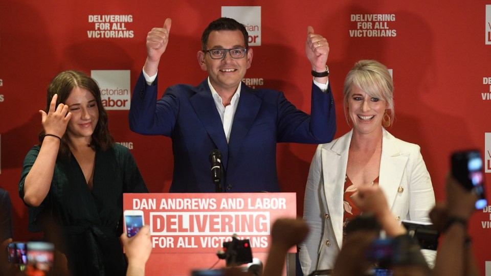 daniel andrews victorian election victory
