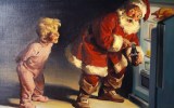 santa claus being used at a marketing tool