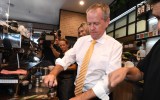 Bill Shorten makes coffee