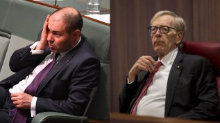 Treasurer Josh Frydenberg and Comissioner Kenneth Hayne.