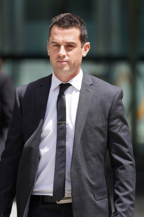 Michaelia Cash's former media adviser David de Garis is pictured outside court on Wednesday.