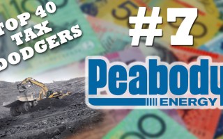 Peabody is the 7th biggest tax dodger in Australia.