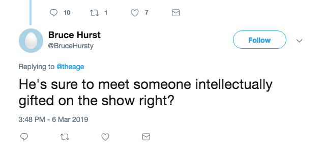 The Bachelor twitter