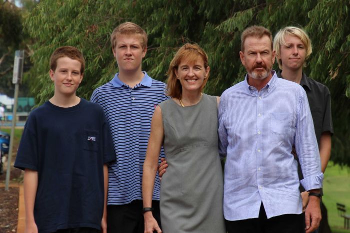Celia Hammond with her family.