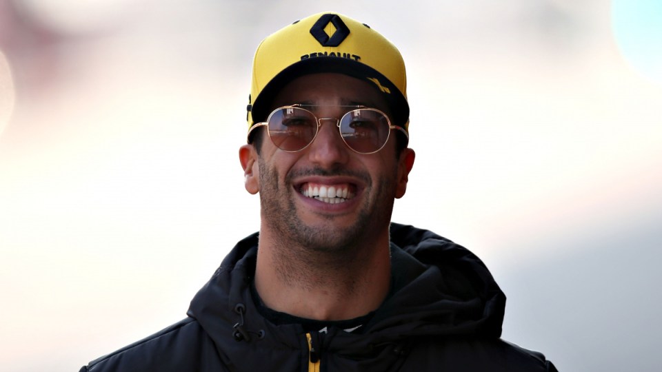 Daniel Ricciardo smiling