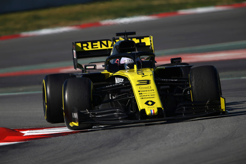 Daniel Ricciardo racing in Spain