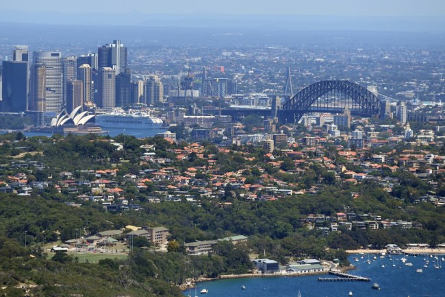 Sydney on a clear day 