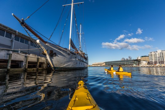 Roaring 40s' city tour offers an on-water view of Hobart.