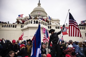 Pro-Trump supporters storm the U.S. Capitol following a rally with President Donald Trump on January 6, 2021 in Washington