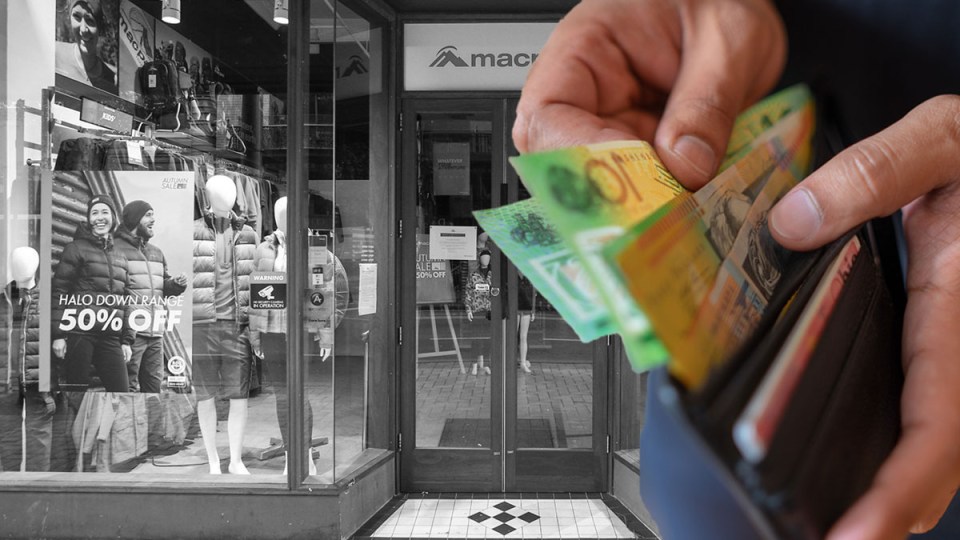 Australian shops and money