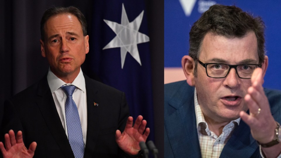 Greg Hunt and Daniel Andrews