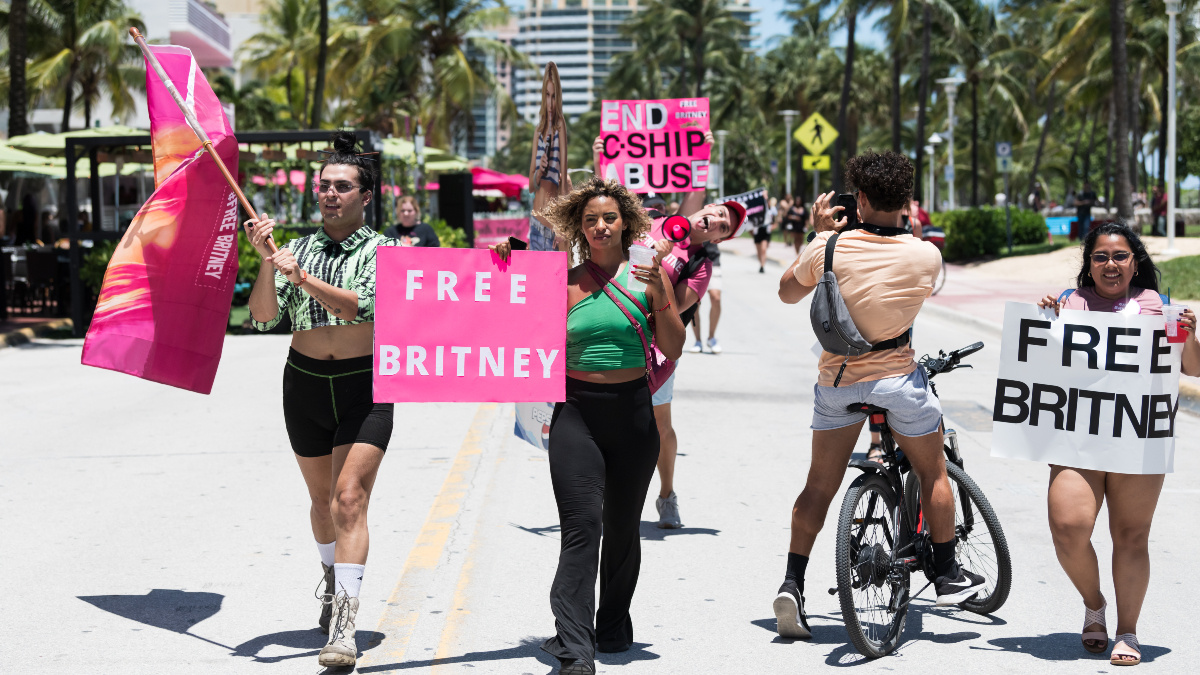 free britney spears protest