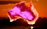 Australia heatwave map