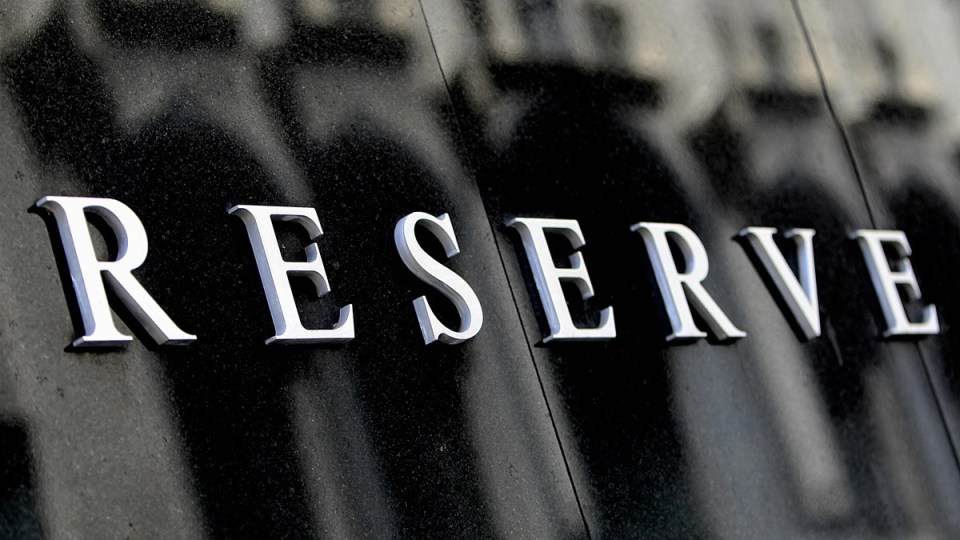 The front of the Reserve Bank of Australia.