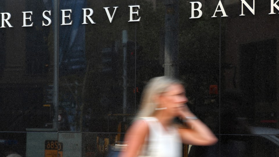 The Reserve Bank of Australia has downgraded its consumption levels.